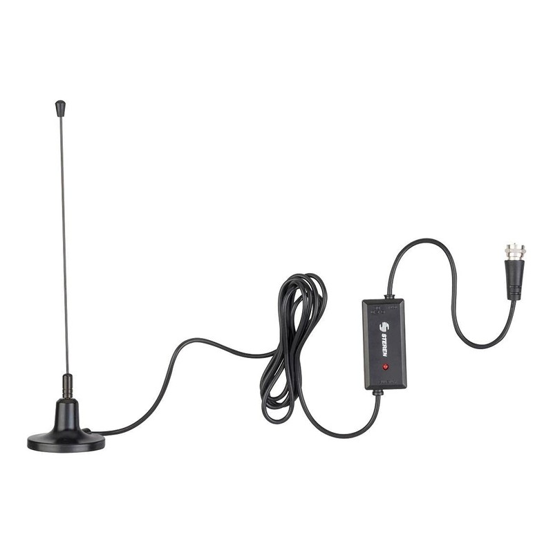 STEREN Mini Antena UHF con Base De Imán Y Booster