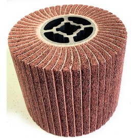 SIGNI Polishing burnishing Drawing Wheel Compatible with Burnishing Machine/Polisher/Sander 120x100mm (120 grit Sandpaper with Non Woven)