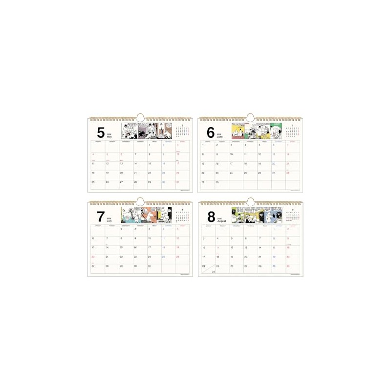 Sunstar Stationery Moomin S8521476 2026 Calendar Wall Mount Moomin