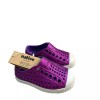 Native Jefferson NEW Starfish Bling Purple Sparkly Summer Shoes Size