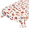 ANRO Oilcloth Tablecloth Oilcloth Tablecloth Christmas Baubles Festival Celebration Round