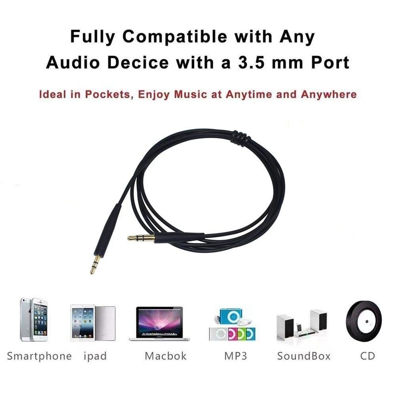 Earla Tec Replacement Audio Cable Cord Extension Wire for Bose