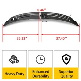 7BLACKSMITHS Windshield Wiper Cowl Cover Panel Compatible With 2004-2008 Ford F150 Outer Wiper Cowl Vent Grille Front Left & Right 2Pcs 4L3Z-15022A69-AA & 4L3Z-15022A68-BA