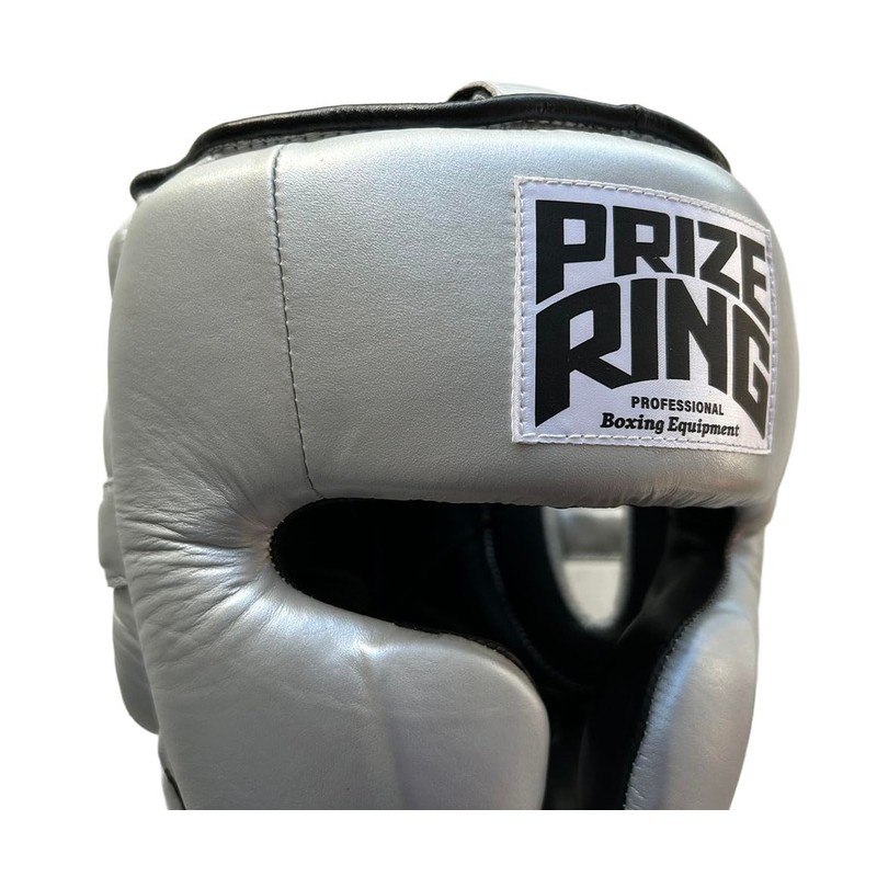 PRIZE RING "Professional SX" Lightweight Headgear, Grey Silver/Black (L)
