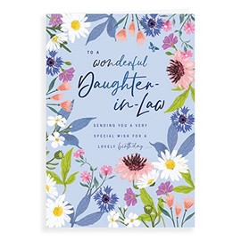 Piccadilly Greetings Avant Garde Studios Birthday Card Daughter In Law - 9 x 6 inches, White