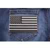 Ivamis Black and Gray American Flag Patch- 5x3 inch -