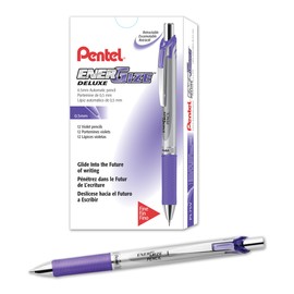 Pentel EnerGize Mechanical Pencil (0.5mm) Violet Accents, Box of 12 (PL75V)
