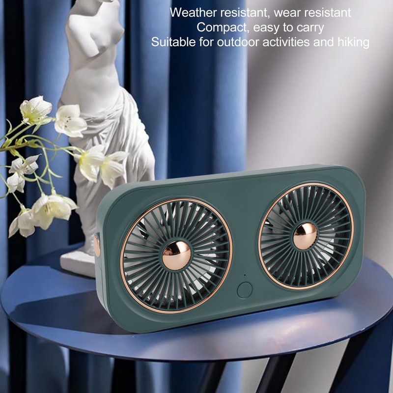 20W Solar Panel High Speed Airflow 5V Dual Exhaust Fan