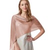 Sparkling Metallic Shawls and Wraps for Evening Dresses with Buckle,