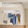 SZJoyBet Laundry Drying Rack, Collapsible Wall Mounted Clothes Drying Rack
