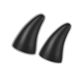 1 pack 2 pcs Car Roof Decoration 3D Devil Horns Sticker, Ornaments Helmet Stickers,Universal Lovely Creative Devil Horn Car Exterior Decor (Black)
