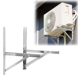 lukar Heavy Duty Mini Split Wall Mounting Bracket for 9000-36000 BTU Condenser, Stainless Steel Air Conditioner Support Bracket for Mini Split Ductless Heat Pumps, 600lbs Capacity