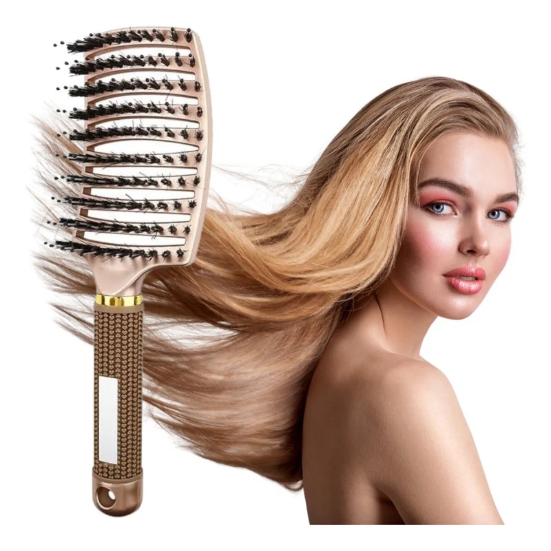 Cepillo Doble Peine Para Desenredar Cabello Masaje Capilar F