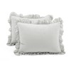 Lush Decor Reyna Ruffle Reversible Oversized 3 Piece Quilt Set,
