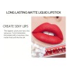 Set 6 Labiales Líquidos Mate Handaiyan Light Coral Verde Oscuro