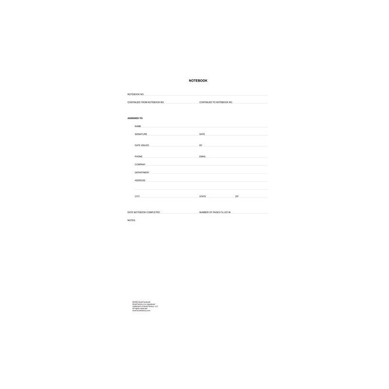 BookFactory Blue Engineering Notebook - 312 Pages (.25" Grid Format)