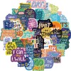 50 Pcs Inspirational quotes Stickers Water Bottles Laptop Phone Motorcycle