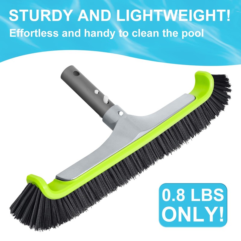 Sepetrel Upgraded Pool Brush Head for Cleaning Pool Walls,Heavy Duty