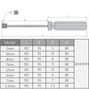 Utoolmart Hexagon Nut Nonslip Handle Hex Socket Wrench Screwdriver Hand