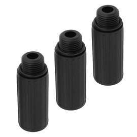 Lyvixora 3pcs Oil Cap Plug M15 1.5mm Air Compressor Breather Replacement Parts, Compatible with Craftsman Powermate Coleman Husky, E100087 Oil Fill Cap Accessories (Black Thread)​​