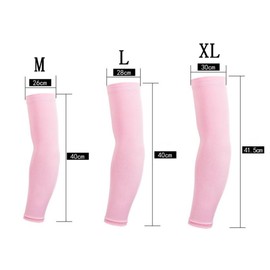 Arm Sleeves For Women Men (2 pair) Cycling Armwarmers Summer UV Sun Protection Black + White XL