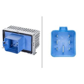 HELLA 4RV 008 188-591 Control Unit, glow plug system - 12V - Number of connectors: 7 - Number of Cylinders: 4