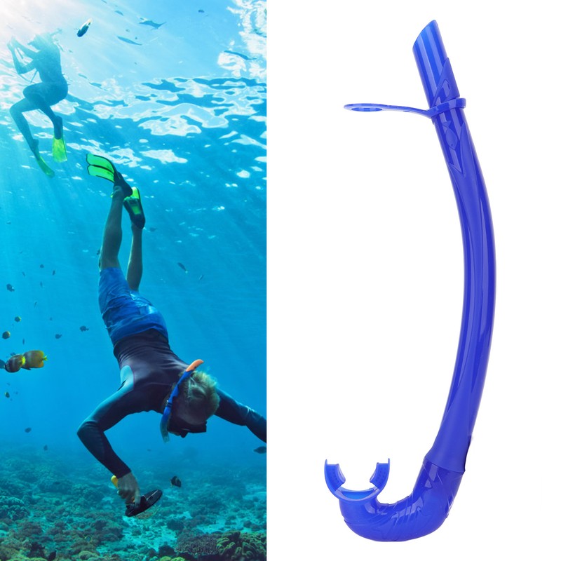 Diving Snorkel Foldable Odorless Silicone L Shape 38cm Soft Freediving