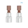 FOCMKEAS 2PCS 3/8" Drive H10(10mm) Hex Bit Socket, Heat Treated