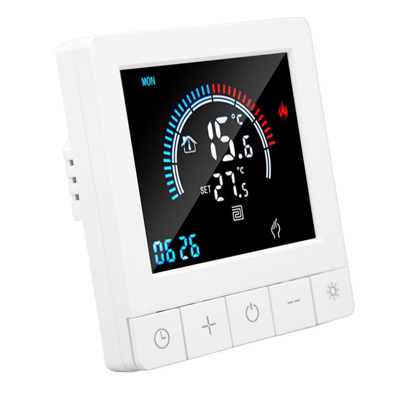 Floor Heating Thermostat LCD Display Touch Control Intelligent Timing Programmable