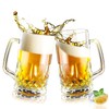 Momugs 20 OZ Beer Stein Mugs, German Clear Large Tall