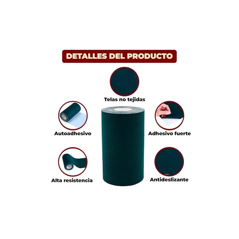 Mebix TRD Cinta Adhesiva Césped Artificial 15cm x 10m |