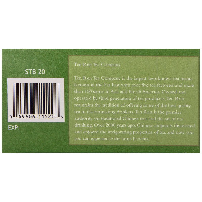 Ten Ren Jasmine Tea, 20-Count (Pack of 6)