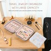 ProCase Jewelry Box Jewelry Storage Transparent Pocket Women Jewelry Box