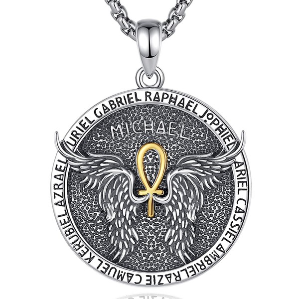 EUDORA Harmony Ball Sterling Silver 925 Cross Chain Saint Christopher