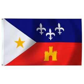 3X5 Louisiana Acadiana Flag 3'X5' Banner Brass Grommets