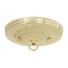 B&P Lamp® Brass Plated Steel Ceiling Light Canopy Plate Kit,