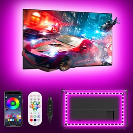 TV Led Lights Usb Powered,Led Lights for TV 43 inch-55 inch,13 ft TV Led Backlight RGB Led Strip Lights for TV,TV Lights Behind Monitor,Music Sync APP Control TV Lights that Change with TV Sound