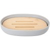 Wadiga BERILO Soap Dish with Bamboo Insert, Wood, Removable, 13