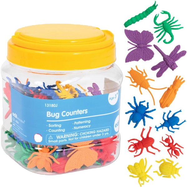 edxeducation Bug Counters - Mini Jar - Set of 72