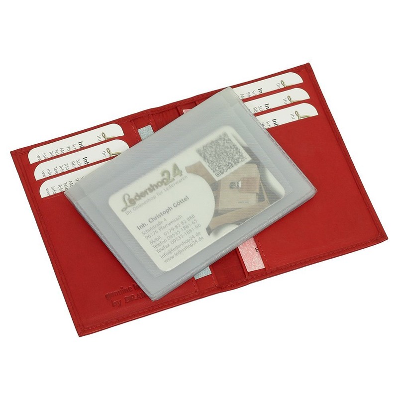 Luxury Leather ID Card Holder Basic Document Folder Ideal for