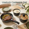 Pots and Pans Set Non Stick 21 PCs, Stackable Cookware