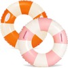 2 PCS 43inch Orange Inflatable Pool Floats for Adults Swimming