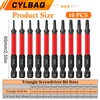 CYLBAQ Impact Triangle Head Screwdriver Bits, 10pcs 65mm S2 Steel