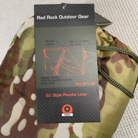 Poncho Liner Woobie OCP Multicam USGI Style with Stuff Sack Red Rock
