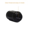 GAsupply Black Lug Nuts, 1/2-20 Closed End Bulge Acorn Lug