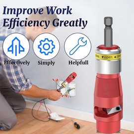 Wire Twisting Tool, Stripper High Efficiency with Power Drill Drivers and Cable Stripping, Electrical Wire Stripper and Twister for Electricians, Twist Wire Tool Enhanced Wiring Efficiency