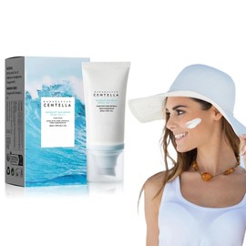 Madagascar Centella asiatica Sunscreen, SPF 50 PA+++++Centella asiatica Facial Sunscreen, Korean facial moisturizer, hydrating skin care and UV protection, refreshing and not sticky.