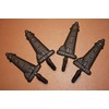 Southern Metal Cast Iron Lighthouse Bath Towel Hooks Rustic Brown,
