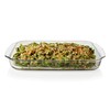 Libbey Baker's Basics Glass Casserole Baking Dish with Plastic Lid,