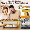IMXSUMDA 2-Pack Chafing Dishes for Buffet with Glass Lids –